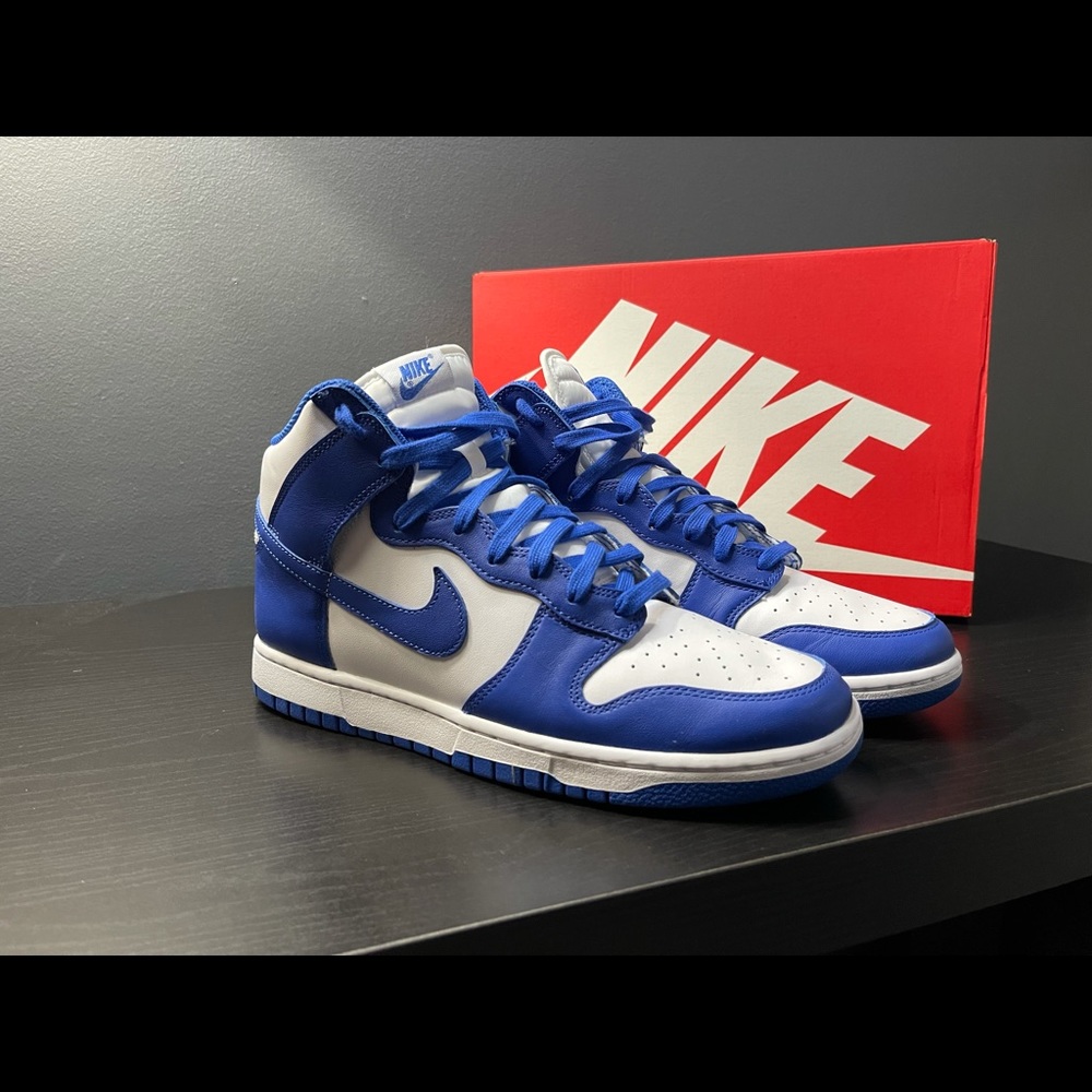 Nike Dunk Hi Retro (Royal Blue). Size 10.5